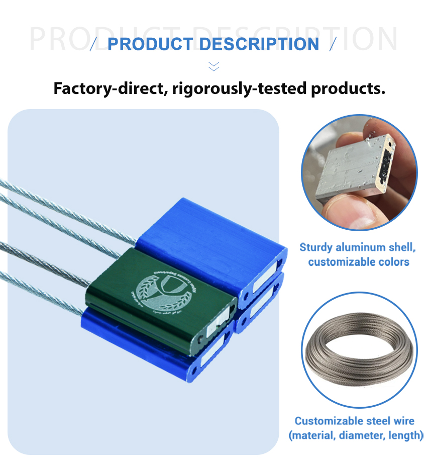 ISO 17712 Pull tight security cable seals HYCS-D04